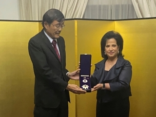 Presentation of Medal